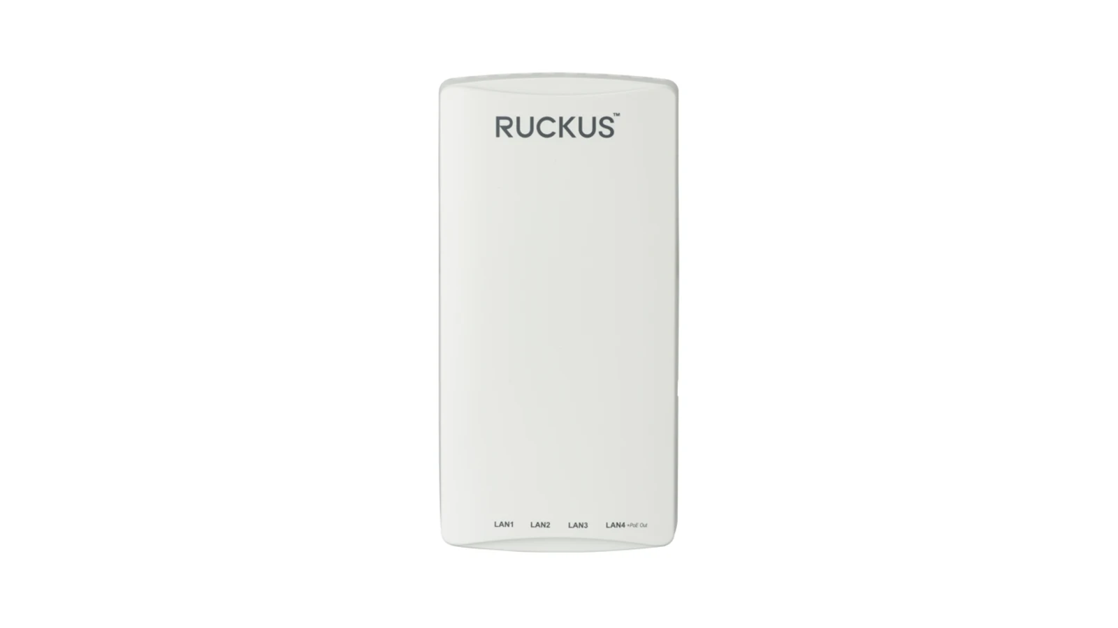 RUCKUS H550 wall-mounted wireless access point with Ethernet ports, manufacturer product image