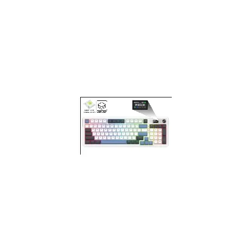 Redragon GALATIN PRO (WHITE+GRAY+BLUE) \RD (K719WGB-RGB-PRO) 95 KEYS 96% LAYOUT DESIGN — •Compact 96% Layout (includes numpad + function row)