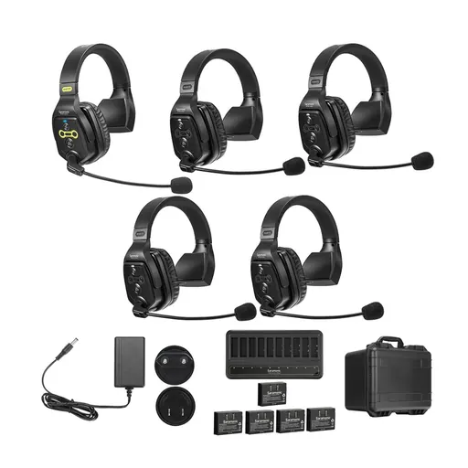 Saramonic WiTalk - WT5S 5-Person Full-Duplex 1.9GHz Wireless Single-Ear Headset Intercom System with Hard Case
