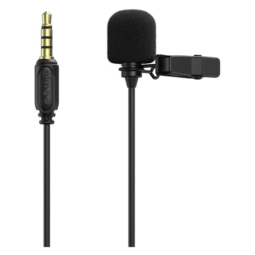 Smallrig Simorr Wave L1 Lavalier Microphone for Smartphones with 3.5mm TRRS (Black)