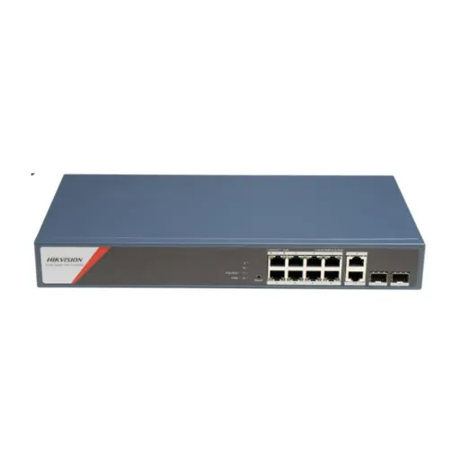 Hikvision DS-3E1512HP-SI-8P2T2F — 8 GE POE, 2GE RJ45, 2 GE SFP, 130W, HPP L2, Smart Managed, 8 Gigabit PoE ports, 2 Gigabit RJ45, 2 Gigabit SFP ports, 802