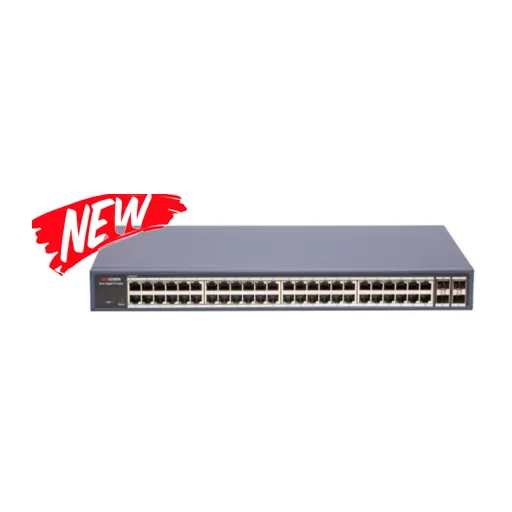 Hikvision DS-3E1552-SI-48T4F — 48 GE, 4 GE SFP L2, Smart Managed, 48 Gigabit ports, 4 Gigabit SFP ports, HPP Cloud managed, VLAN, STP/RSTP/ERPS loop pr