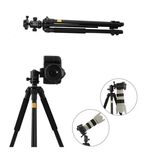 QZSD Q360 Pro Photographic Portable Tripod with Ballhead