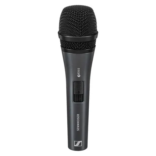 Sennheiser Professional E 835-S Dynamic Cardioid Vocal Microphone with On/Off Switch