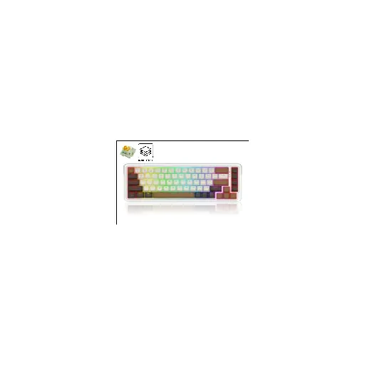 Redragon NOVA PRO (COFFEE) RD (K709ECS-RGB-PRO) 61 KEYS 60% LAYOUT DESIGN — •Compact 60% Layout