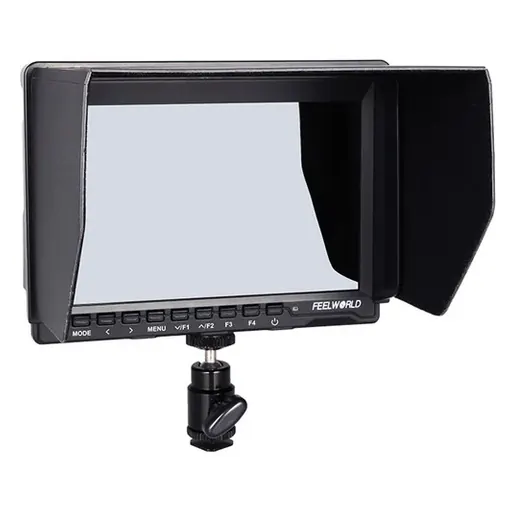 Feelworld FW759 7" IPS HDMI 4K On-Camera Monitor with Sunshade and HDMI Lock