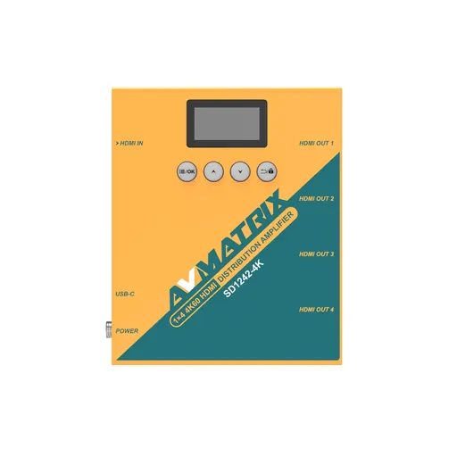 AVMatrix SD1242-4K 1×4 4K60 HDMI Distribution Amplifier