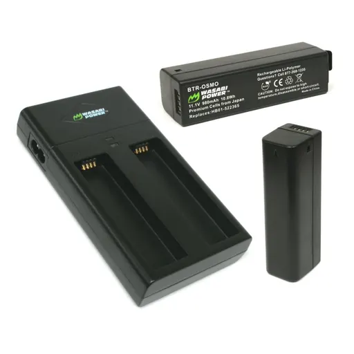 Wasabi Power BATTERY (2-PACK) AND DUAL CHARGER FOR DJI OSMO