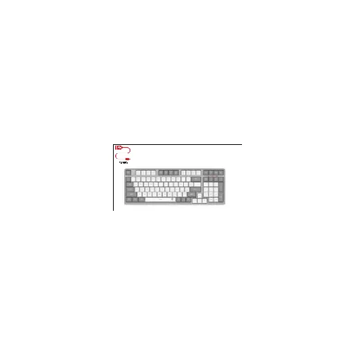 Redragon RD (BK-7113) WHITE+GRAY — •WIRED KEYBOARD FOR OFFICE OR HOME USE