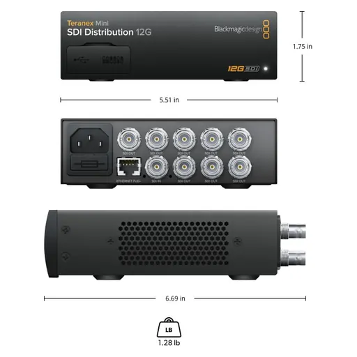 Blackmagic Design CONVNTRM/EA/DA Teranex Mini - SDI Distribution 12G