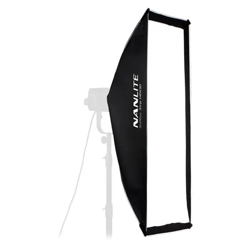 Nanlite Asymmetrical Stripbank Softbox with Bowens Mount (18 x 43")
