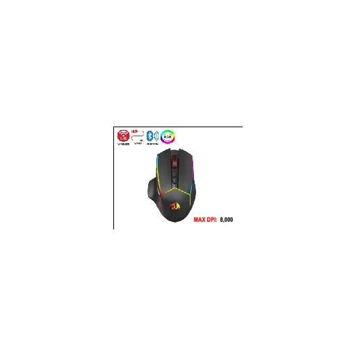 Redragon AXE PRO (BLACK) RD (M814RGB-PRO) — •Adjustable (DPI 800 up to 8,000)