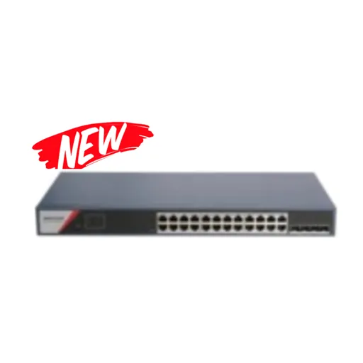 Hikvision DS-3E1526P-SI-24P2F — 24 GE POE, 2 GE SFP, 370W L2, Smart Managed, 24 Gigabit PoE ports, 2 Gigabit SFP ports, 802.3af/at, PoE power budget 370