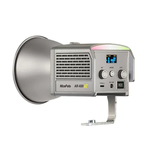 Nicefoto AR-600C Portable RGB Video Light with Battery