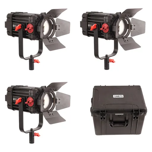 Came-Tv Boltzen 100w Fresnel Focusable LED Bi-Color 3pcs Kit