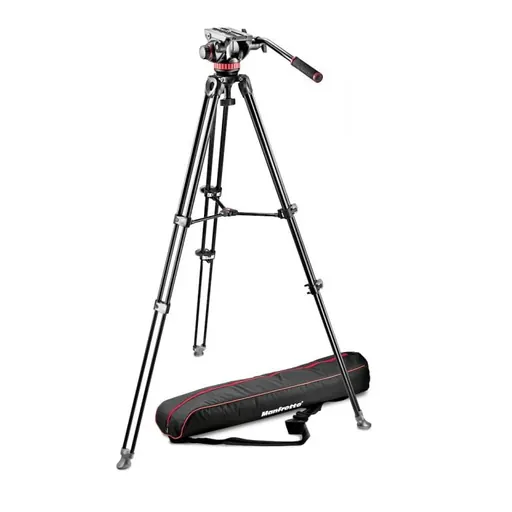 Manfrotto MVK502AM-1 502 FLUID VIDEO HEAD & MVT502AM ALU TWIN LEG TRIPOD