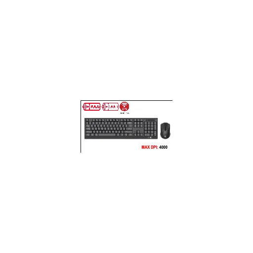Redragon RD (BS-8343A) BLACK — •2.4G WIRELESS KEYBOARD AND MOUSE BUNDLE