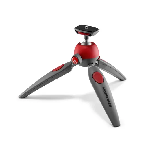 Manfrotto MTPIXIEVO-RD 2-Section Mini Tripod, Red, Light and Compact