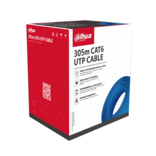 Dahua DH-PFM920I-6UN1-C — · 305 m (1000 ft)/carton UTP CAT6, power over Ethernet, compatible with one cable