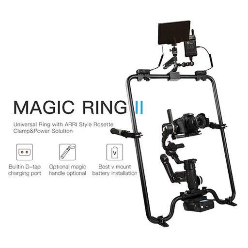 DigitalFoto Magic Ring IIS with Power Pass-Through & Handgrips for Gimbals