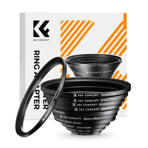 K&F Concept 11 in 1 Step Up Ring Set