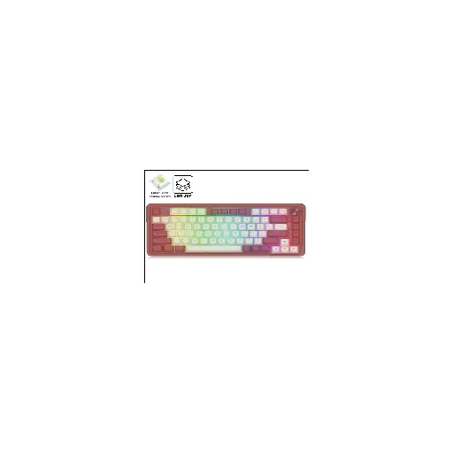 Redragon UCAL MAX (WHITE+RED) RD (K673WR-RGB-MAX) 81 KEYS 75% LAYOUT DESIGN — •Compact 75% Layout