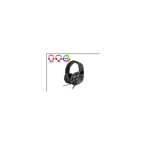 Redragon HYLAS (BLACK) RD (H260RGB) — •Over-ear headset, closed acoustic design, memory foam ear