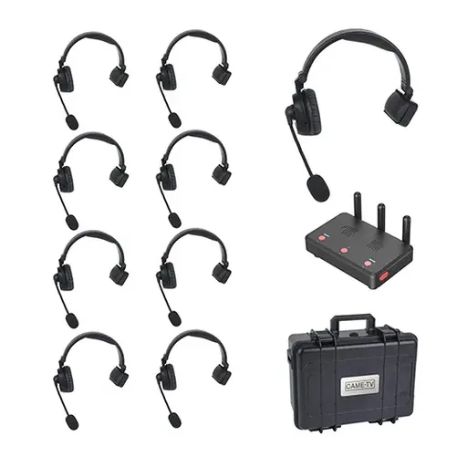Came-Tv WAERO Duplex Digital Wireless Foldable Headset with Hub 9 Pack