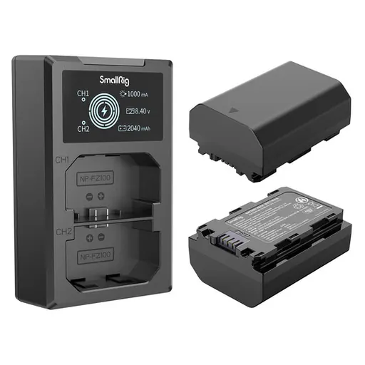 Smallrig NP-FZ100 2-Battery Kit with Dual Charger