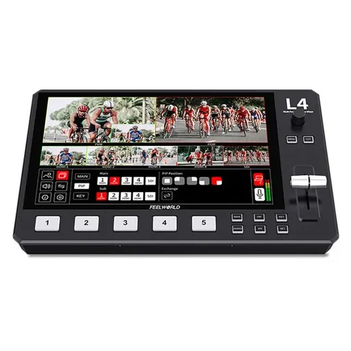 Feelworld L4 HDMI Livestream Switcher with 10.1" LCD Monitor