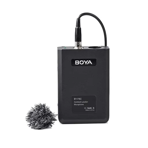 Boya BY-F8C Pro Cardioid Lavalier XLR Output Condenser Microphone for Vocal Acoustic Guitar Music Instrument Video Recording Mic