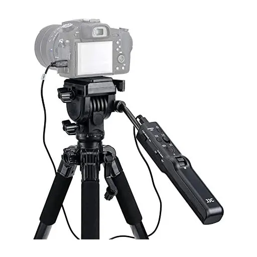 JJC VCT-VPR1 Compact Remote Control Tripod Stand for Sony ZV-1 A7 IV III II A7S A7R A6600 A6500 A6400 A6300 A6100 A6000 RX10 IV FDR-AX53 AX33 AX43 AX100 AX700 HDR-CX405 CX440 CX455 CX675 CX900 & More