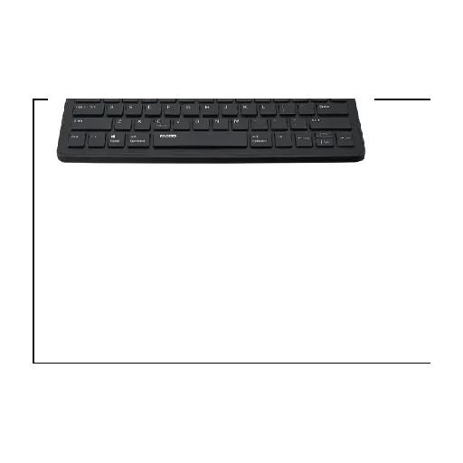 Rapoo XK100 One-year warranty — Bluetooth Keyboard