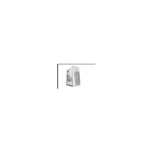 Darkflash DK150 (WHITE WITH 3PCS 12CM RAINBOW FAN) — •Case Size : 370*206*432