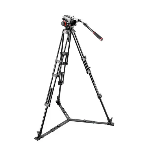 Manfrotto 504HD,546GBK 504 Fluid Video Head & 546GB Alu Twin Leg Tripod