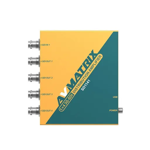 AVMatrix SD1141 1×4 SDI Reclocking Distribution Amplifier