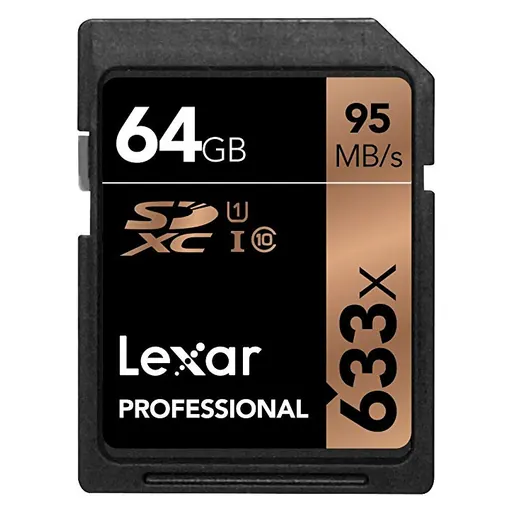 Lexar Professional SD 64gb 633x 95mbps
