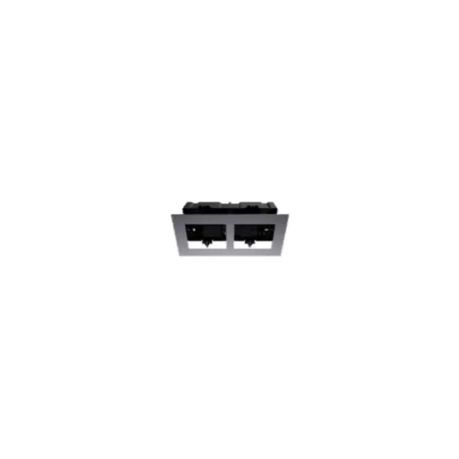 Hikvision DS-KD-ACF2/Plastic — 2 module accessories , used for Flush mounting , includes a plastic flush mouting box 2 module, a aluminum front panel f