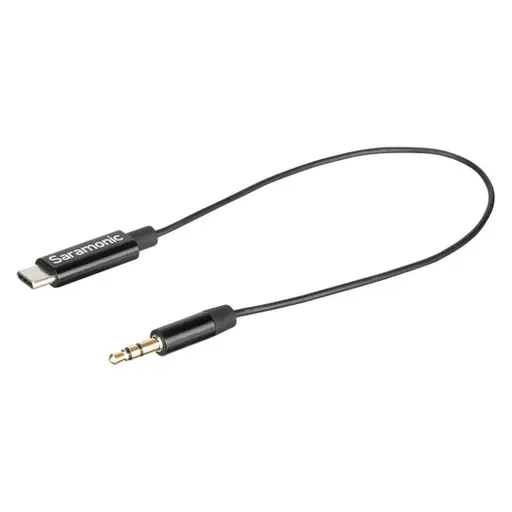 Saramonic SR-C2001 3.5mm TRS Male to USB Type-C Adapter Cable for Mono/Stereo Audio to Android (9")