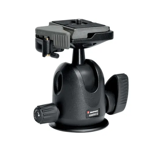 Manfrotto 496RC2 Compact Ball Tripod Head with RC2 Quick Release Plate