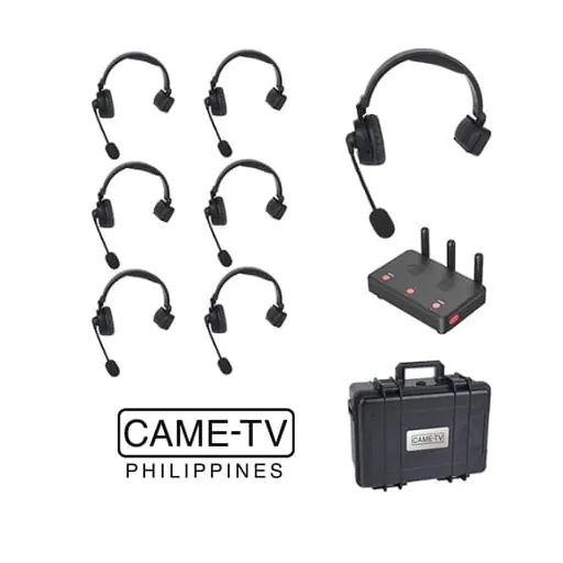 Came-Tv WAERO Duplex Digital Wireless Foldable Headset with Hub 7 Pack