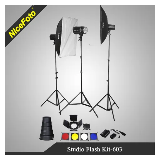 Nicefoto 250w Studio Flash Package 3Kit Package