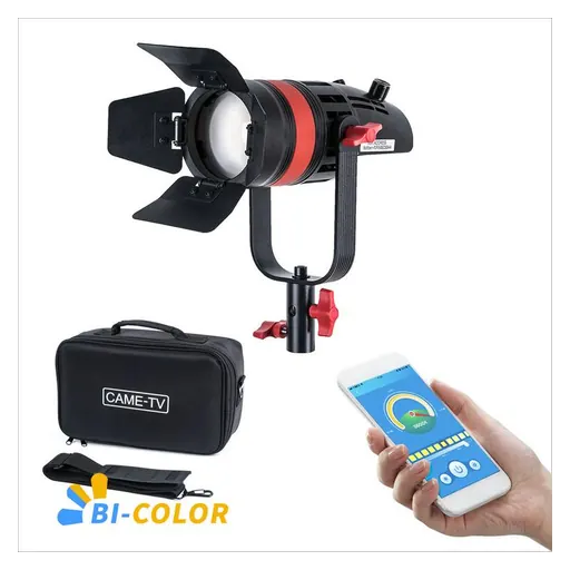 Came-Tv Q-55S Boltzen 55w High Output Fresnel Focusable LED Bi-Color With Bag