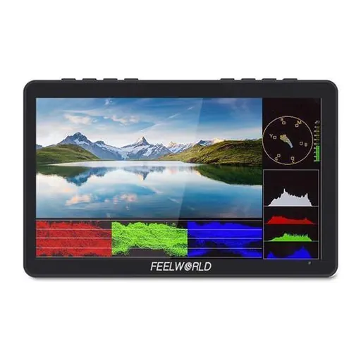 Feelworld F5 Pro V4 6 Inch Touch Screen DSLR Camera Field Monitor 3D LUT 4K HDMI Input Output Tilt Arm Power Output F970 Install and Power Kit to External Wireless transmission