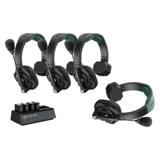 Hollyland Solidcom SE Pro 4S 4-Person Full-Duplex Single-Ear Headset Intercom System (1.9 GHz)