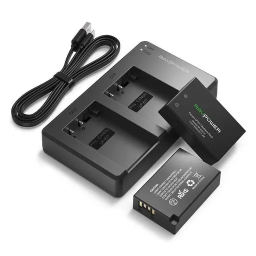 Ravpower Canon LP-E10 2pcs Battery + Charger