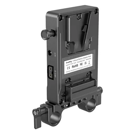 Smallrig V-Mount Battery Adapter Plate with Dual-Rod Clamp