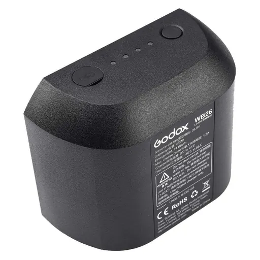 Godox WB26 Rechargeable Lithium-Ion Battery Pack for AD600Pro Flash (28.8V, 2600mAh)