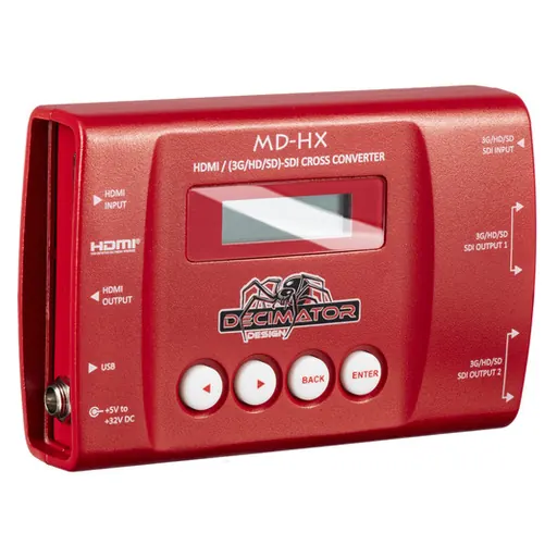 Decimator Design MD-HX Miniature HDMI/SDI Cross Converter with Scaling & Frame Rate Conversion