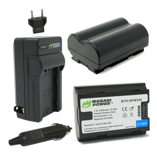 Wasabi Power WASABI NP-W235 BATTERY (2-PACK) AND CHARGER for Fuji